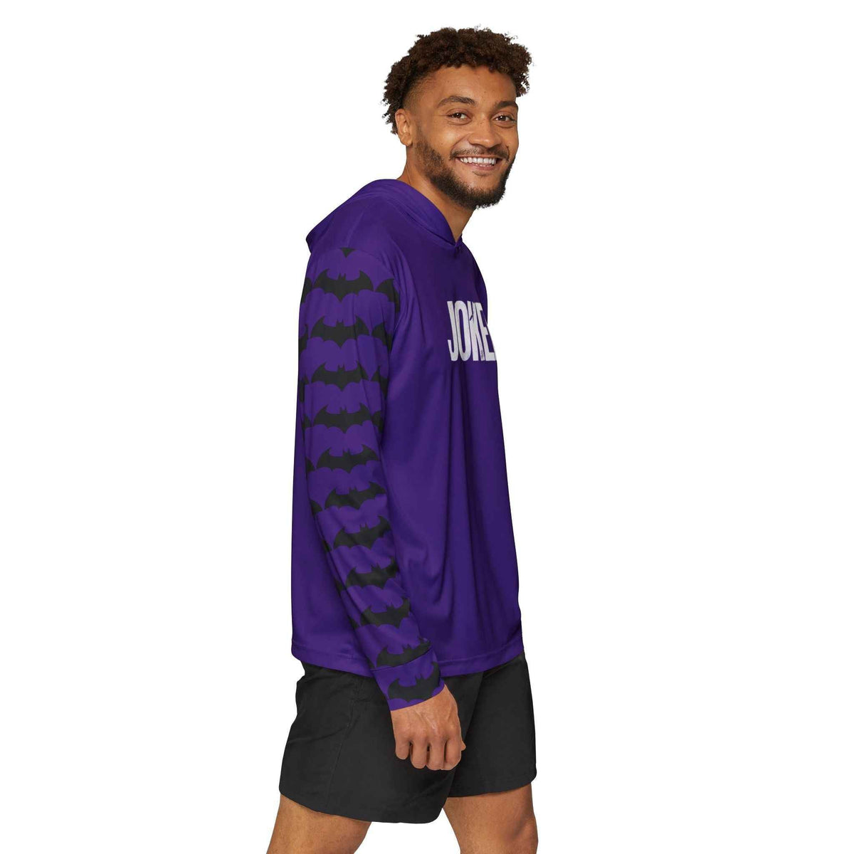 Joker Batman Hoodie Men's Sports Warmup Hoodie (AOP)