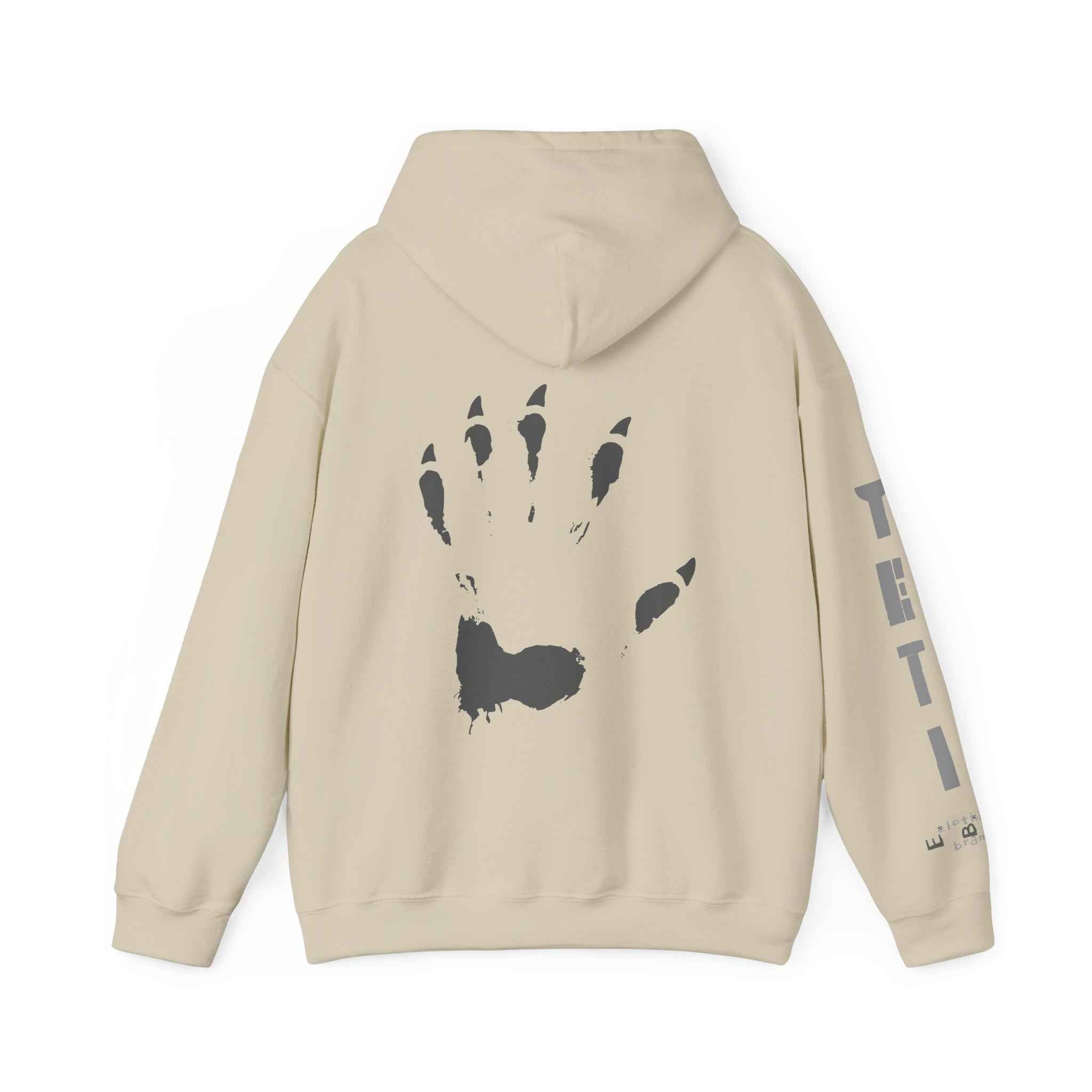 Yeti Claw Hoodie, Bigfoot Sweatshirt, Sasquatch Pullover, Cryptid Jumper, Monster Hooded Top, EBO Design