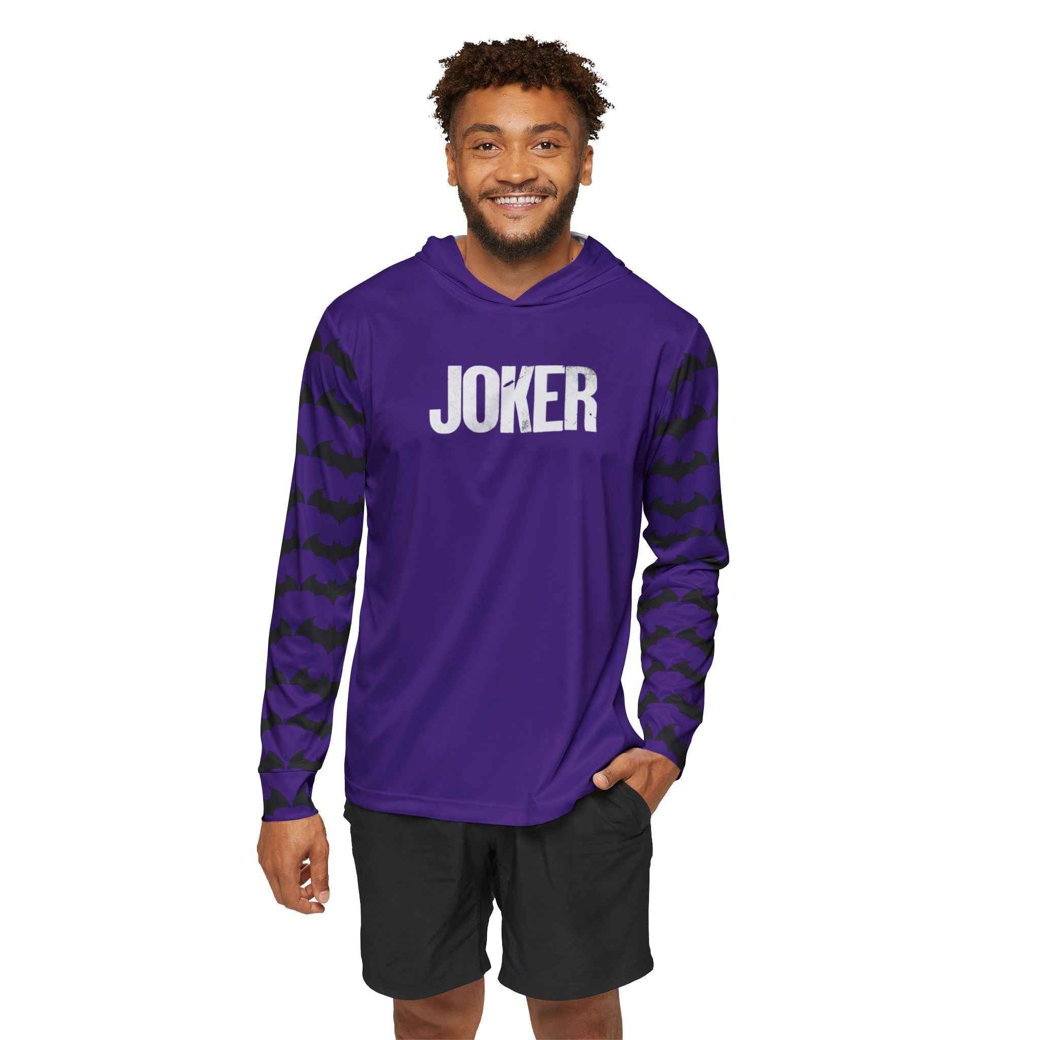 Joker Batman Hoodie Men's Sports Warmup Hoodie (AOP)