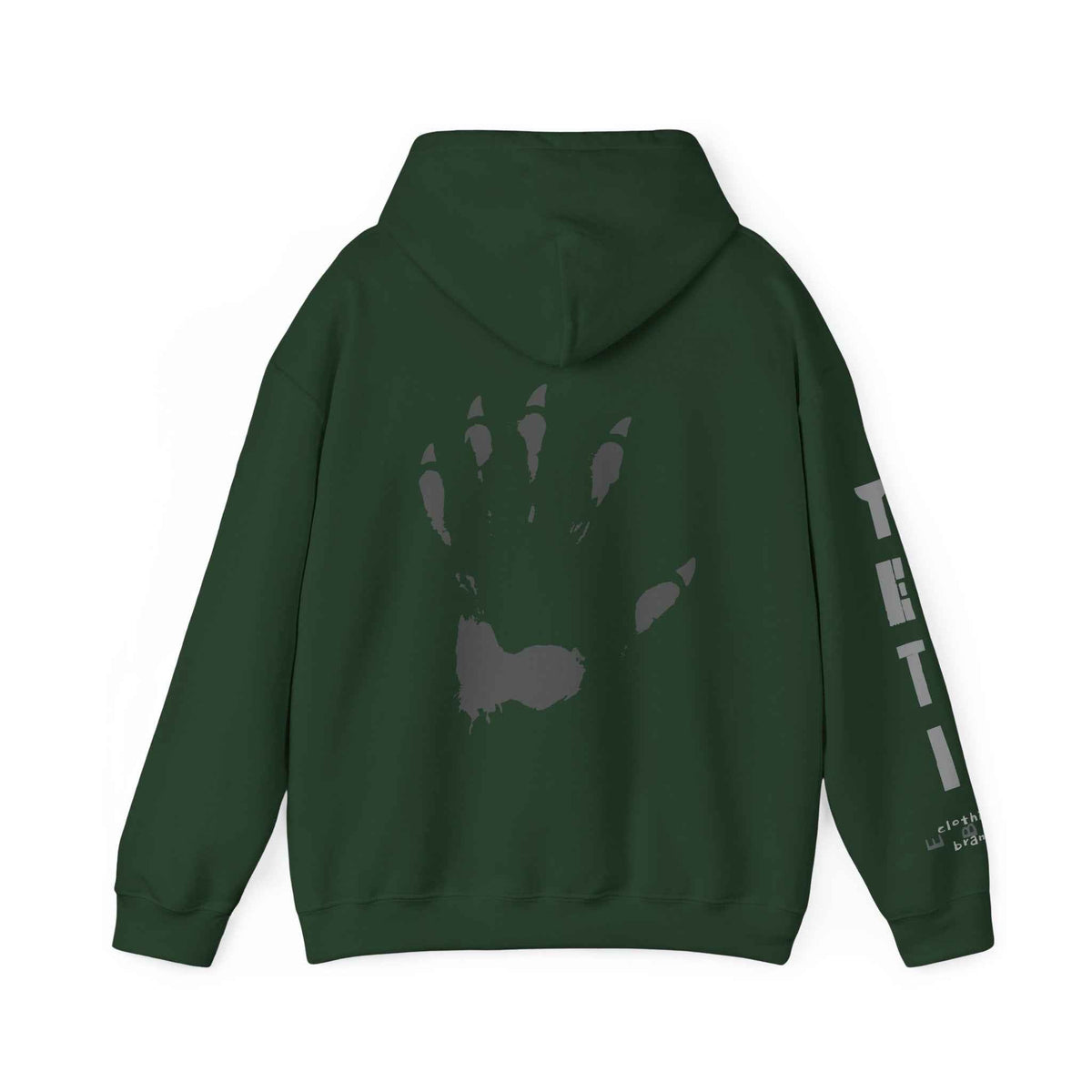 Yeti Claw Hoodie, Bigfoot Sweatshirt, Sasquatch Pullover, Cryptid Jumper, Monster Hooded Top, EBO Design