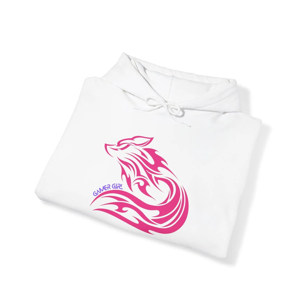 Gamer Girl Hoodie - Unisex Heavy Blend Hoodie with Printed Sleeve Sweatshirt