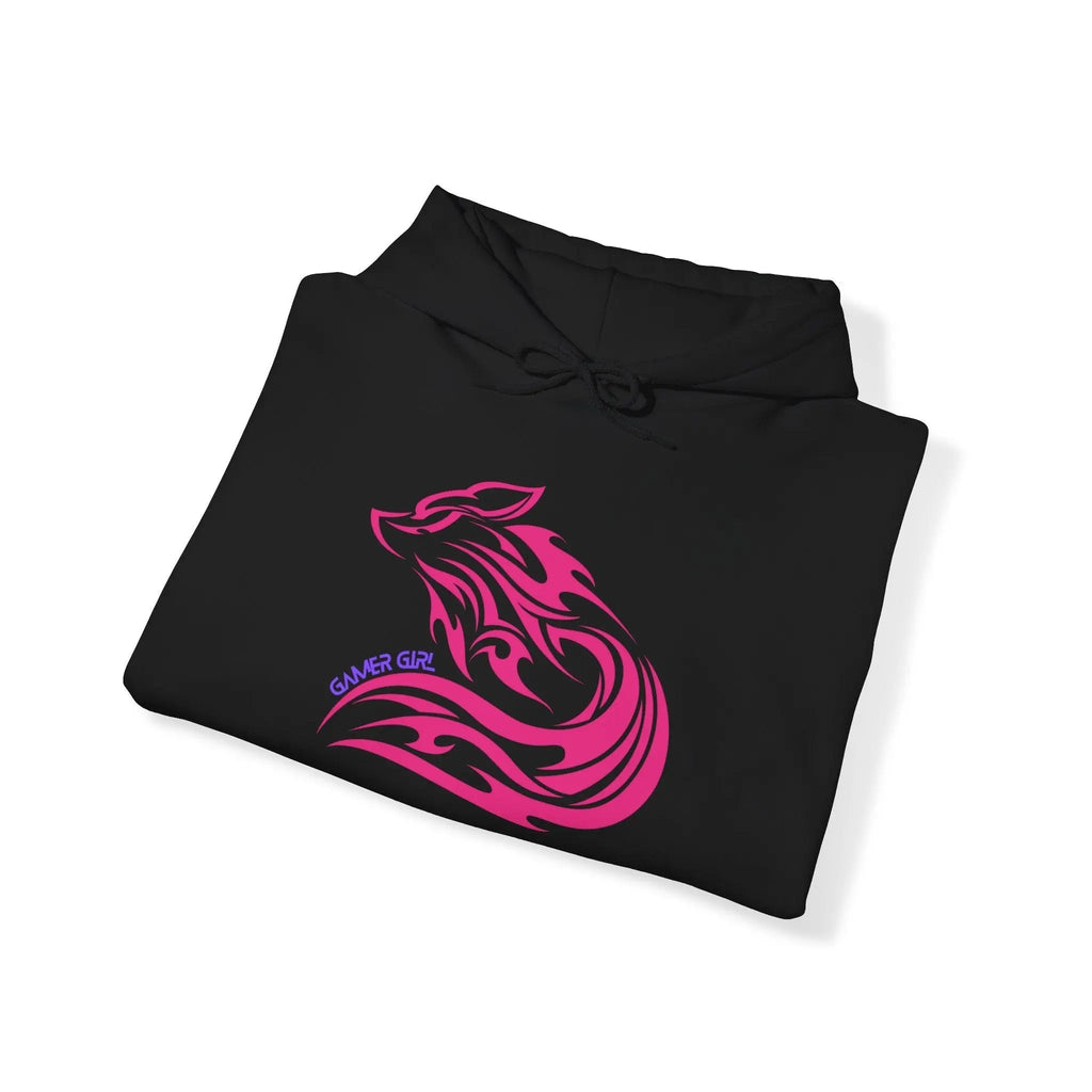Gamer Girl Hoodie - Unisex Heavy Blend Hoodie with Printed Sleeve Sweatshirt