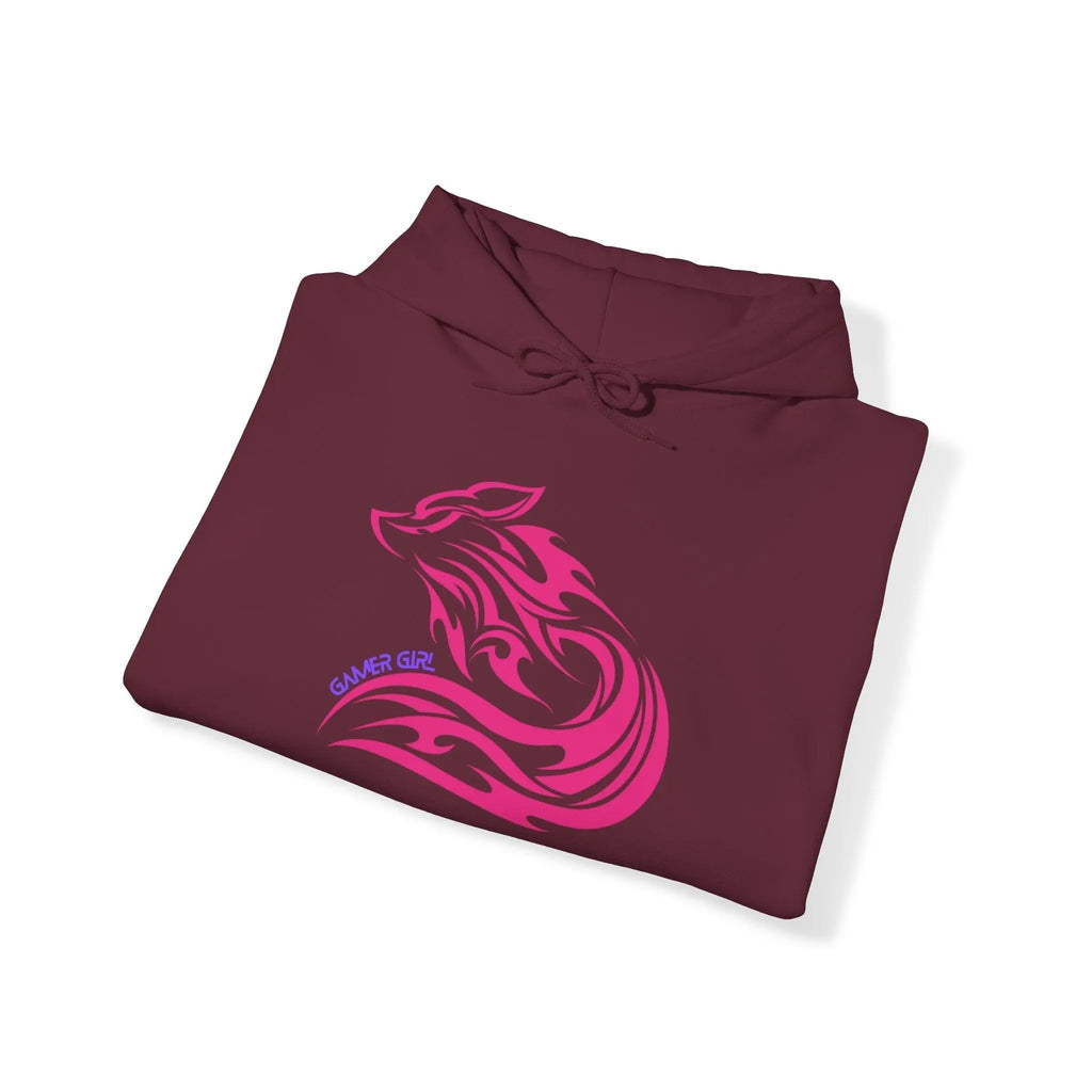 Gamer Girl Hoodie - Unisex Heavy Blend Hoodie with Printed Sleeve Sweatshirt