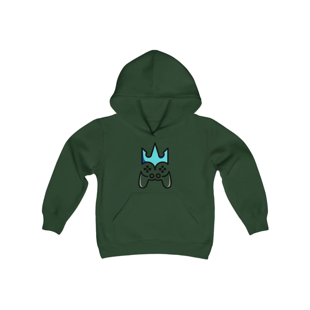 Youth Hooded Sweatshirt - Heavy Blend Hoodie With Kangaroo Pocket & Twill Taped Neck