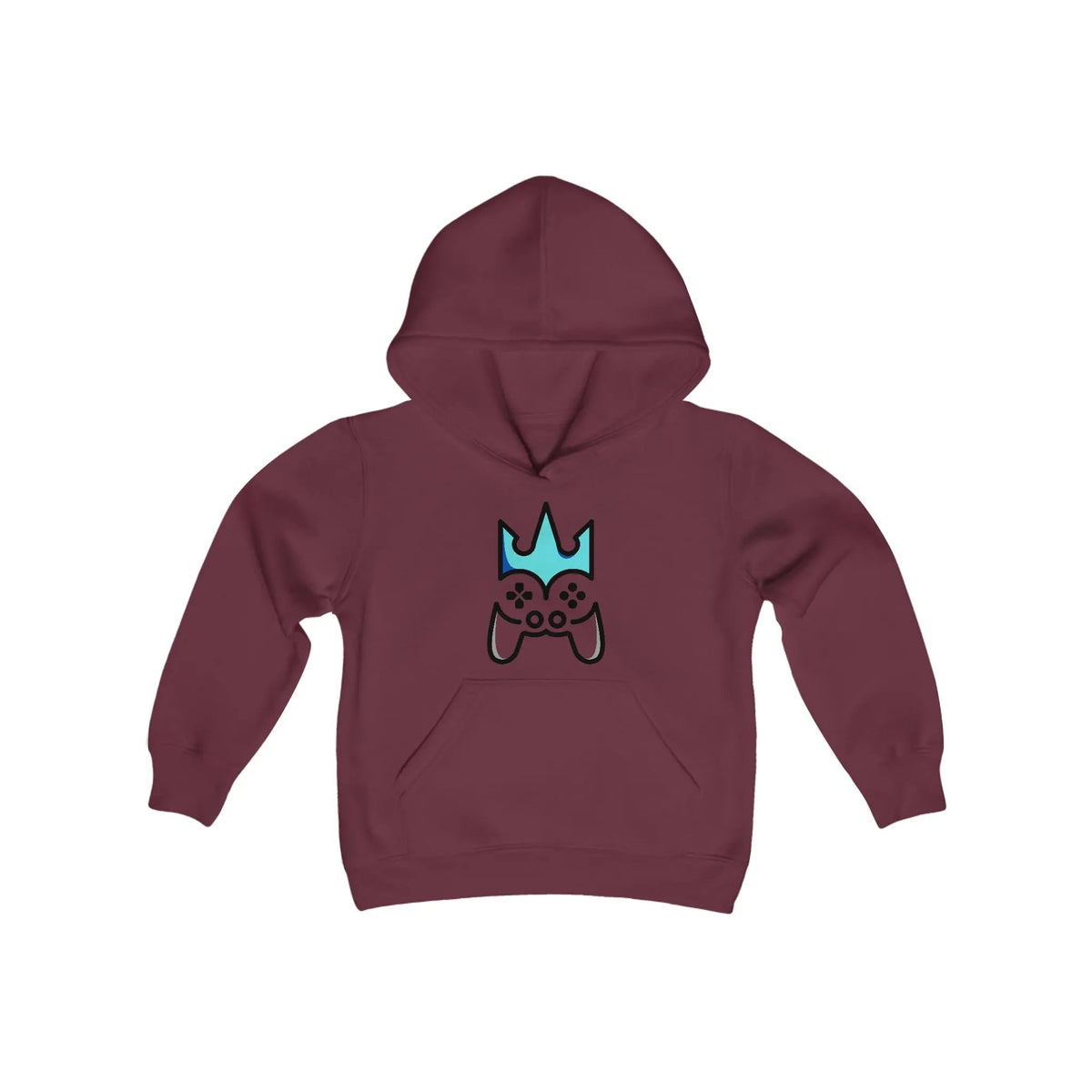 Youth Hooded Sweatshirt - Heavy Blend Hoodie With Kangaroo Pocket & Twill Taped Neck